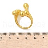 Round Ball Branching 304 Stainless Steel Open Cuff Rings for Women RJEW-Q007-02G-5
