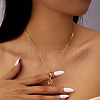 Mom Daughter Family Heart Alloy Pendant Necklaces FS-WG2DA38-01-2
