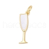 Brass Enamel Pendants KK-U062-02A-01-1