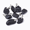 Natural Tektite Pendants G-S299-41-1