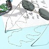 304 Stainless Steel & ABS Imitation Pearl Round Link Eyeglasses Chains AJEW-EH00400-1
