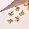 5Pcs Rack Plating Brass Micro Pave Cubic Zirconia Pendants ZIRC-SZ0003-74-6