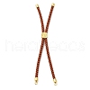 Twisted Nylon Cord Silder Bracelets DIY-B066-03G-01-1
