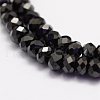 Natural Black Spinel Beads Beads Strands G-F460-19-3