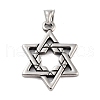 Retro 304 Stainless Steel Pendants STAS-I205-37AS-B-1