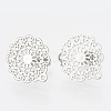 Non-Tarnish 304 Stainless Steel Stud Earring Findings STAS-S079-34B-1