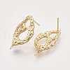 Brass Stud Earring Findings KK-T048-011G-NF-2