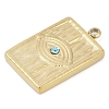 304 Stainless Steel Rhinestone Pendants STAS-L022-473G-2