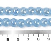 Baking Painted Electroplate Glass Beads Strands GLAA-G120-01C-4