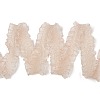 20 Yards Polyester Pleated Elastic Lace Trim SRIB-M015-01F-2