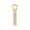 Golden Tone Alloy Rhinestone Pendants PW-WGCC773-09-1
