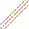 Ion Plating(IP) 304 Stainless Steel Dapped Chains AJEW-Q150-09G-04-1