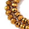 Electroplate Transparent Glass Beads Strands EGLA-A034-T4mm-UA01-4