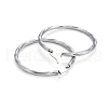 Non-Tarnish 304 Stainless Steel Hoop Earrings EJEW-L232-015P-2