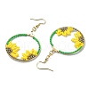 Handmade Seed Dangle Earrings EJEW-MZ00228-4