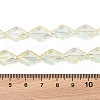 Electroplate Glass Beads Strands EGLA-B010-01A-FR04-4