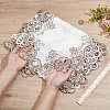 Polyester Embroidery Flower  Lace Ribbon OCOR-WH0082-328-3