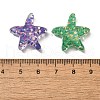 Transparent Marine Organism Resin Cabochons RESI-H035-05F-3