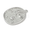 Brass Micro Pave Cubic Zirconia Pendants KK-I719-41P-2