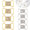 WADORN 16Pcs 2 Colors Alloy Crystal Rhinestone Connector Charms KK-WR0001-07-1