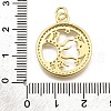 Rack Plating Brass Micro Pave Cubic Zirconia Pendants KK-K401-48A-G-3