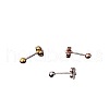 316L Surgical Stainless Steel Micro Pave Clear Cubic Zirconia Cartilage Earrings WG35DE6-06-2