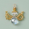 Glass Seed Beaded Pendants PALLOY-MZ00354-2
