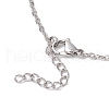 Round Shell Pearl Macrame Pouch Pendant Necklaces NJEW-JN04955-02-6