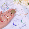 12Pcs Glas Seed Locking Stitch Markers HJEW-CA00014-3