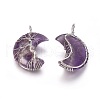 Natural Amethyst Tree of Life Wire Wrapped Pendants G-L520-E02-P-2