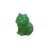 Natural Fluorite Carved Healing Cat Figurines WG60889-05-2