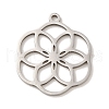 Non-Tarnish 201 Stainless Steel Pendants STAS-E217-34P-1