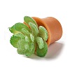 Opaque Resin Potted Plant Pendants CRES-Z005-03A-3