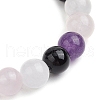 Natural Mixed Gemstone Beaded Stretch Bracelets for Women Men BJEW-JB11553-4