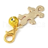Gecko Alloy Enamel Pendants Decoraiton HJEW-JM01043-5