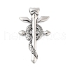 Retro 304 Stainless Steel Big Pendants STAS-I205-39AS-01-1
