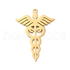 304 Stainless Steel Snake Pendants STAS-S150-02G-1
