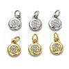 Brass Micro Pave Cubic Zirconia Charms ZIRC-H119-09-1