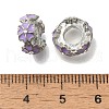 Rack Plating Alloy Enamel European Beads FIND-H005-26P-01-2