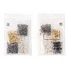 1000Pcs 4 Colors Brass Crimp Beads KK-YW0001-25-8