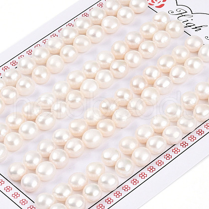 Grade 3A Natural Cultured Freshwater Pearl Beads PEAR-N018-3A-6570A-1