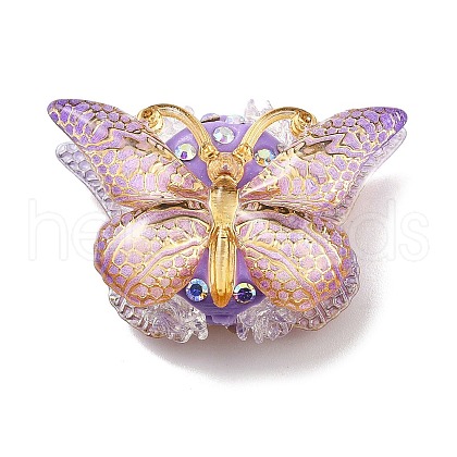 Polymer Clay Rhinestone Beads CLAY-NH0001-07D-1