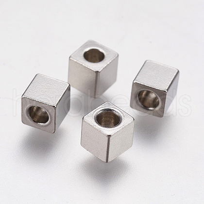 Tarnish Resistant 304 Stainless Steel Beads STAS-F195-027P-4x4mm-1