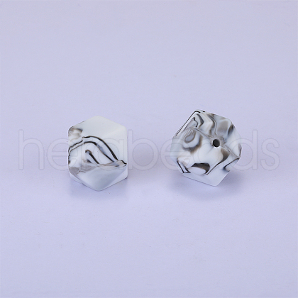 Hexagonal Silicone Beads SI-JX0020A-117-1