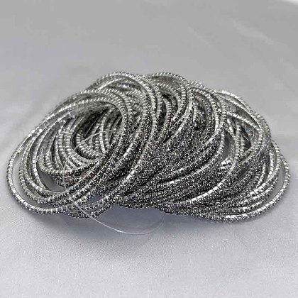 Brass Rhinestone Tennis Bracelets WG6EB7A-11-1