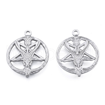 Non-Tarnish 201 Stainless Steel Pendants STAS-N098-175P-1