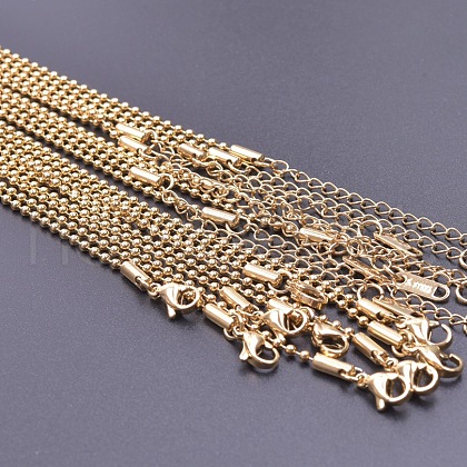 2MM Unisex 304 Stainless Steel Ball Chains Necklaces YT0712-2-1