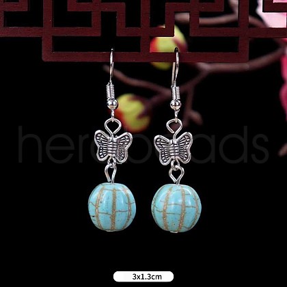 Turquoise Dangle Earrings for Women WG2299-17-1