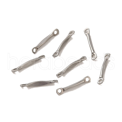 Non-Tarnish 304 Stainless Steel Connector Charms X-STAS-Q323-10P-1