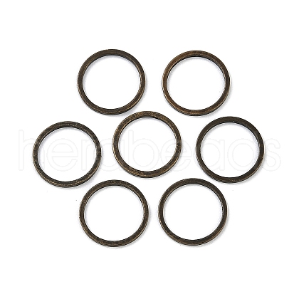 Rack Plating Brass Linking Rings KK-P286-01B-AB-1